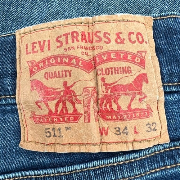 Levi's 511 Slim Fit Jeans Size 34 x 32 Men's - Picture 2 of 7